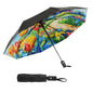 SY COMPACT Travel Umbrella - Windproof Automatic Compact Umbrella for Rain, Lightest 8-Rib, Small, Strong & Portable, Durable Grip, Fits Backpack & Car, Factory Direct (UV Available) - color: UPF-Windmill