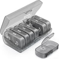 AUVON XL Weekly Pill Organizer 2 Times a Day, Pill Box 7 Day with One-Side Large Openings for Easy to Use, Gray AM PM Pill Case for Medication, Vitamins, Fish Oils, Supplements - color: Gray