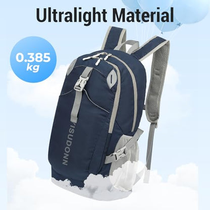 Hiking Backpack, 30L Lightweight Camping Water Resistant Large Hiking Bag Outdoor Travel Daypack for Men Wome - color: Blue