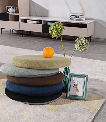 Sigmat Memory Foam Seat Cushion Anti-Slip Soft Round Stool Cushion Chair Pad 13 Inch Grey - color: Grey, size: 13 Inch