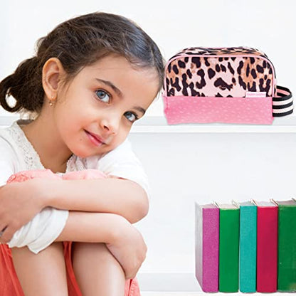 Stephen Joseph, Kids Toiletry Bag, Boys and Girls Toiletry Kit, Travel Bag - color: Leopard
