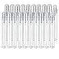 20Pcs 10ml Empty Clear Glass Mist Spray Bottle Refillable Mini Perfume Atomizer Travel Sample Bottle with Silver Aluminized Nozzle Makeup Container for Perfume (10ml Silver Caps) - color: 10ml Silver Caps