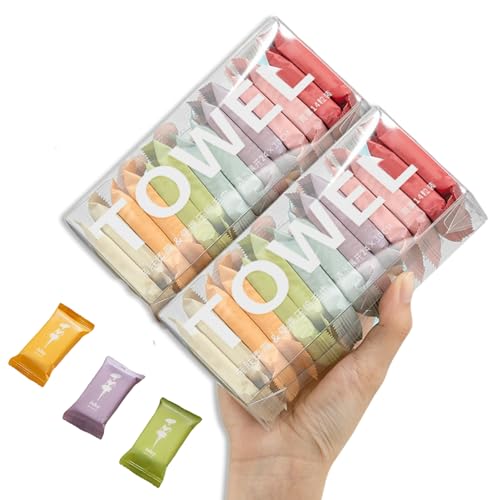 Disposable Compressed Towels, Portable Compressed Towel Tablets, 28Pcs Travel Wash Cloth, Thicker Super Absorbent Wash Cloths for Travel, Face Towel Ideal for Outdoor Camping Hiking (28Pcs) - color: 28pcs