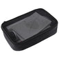 Mesh Makeup Bag, Breathable Mesh Zipper Toiletry Bag, See Through Makeup Bag Organizer, Black Travel Bag (Large) - color: Black Mesh, size: Large