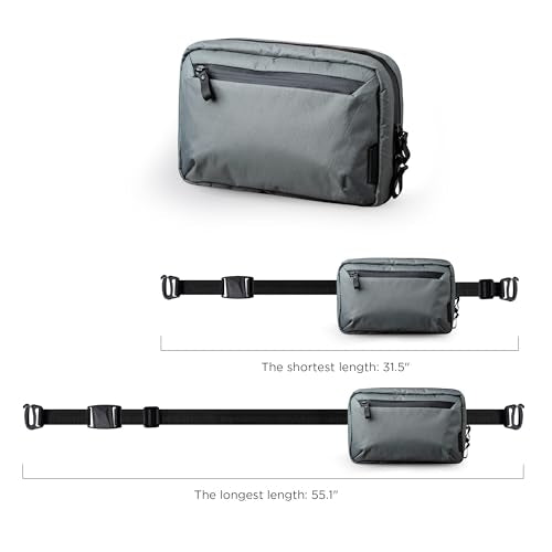 ALPAKA Elements Tech Case - Travel Organizer Pouch for Electronics, Cables, EDC with Weatherproof Fabrics, YKK Zippers(Slate Grey VX21) - color: Grey