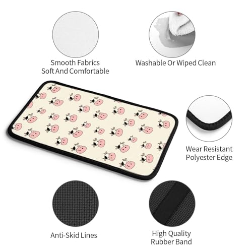 Non-Slip Auto Center Console Cover Funny Cow Face Print, Car Armrest Cushion, Interior Accessories for Vehicles - color: Picture (878)