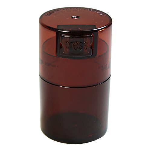 Vitavac - 5g to 20 grams Airtight Multi-Use Vacuum Seal Portable Storage Container for Dry Goods, Food, and Herbs - Coffee Tint - color: Mocha