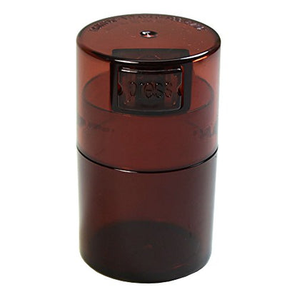 Vitavac - 5g to 20 grams Airtight Multi-Use Vacuum Seal Portable Storage Container for Dry Goods, Food, and Herbs - Coffee Tint - color: Mocha
