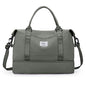 Travel Duffel Bag with Shoes Compartment, Overnight Weekender Bags for Women,Carry on Personal Item Bag,Medium Size - color: A-Olive Green, size: Medium