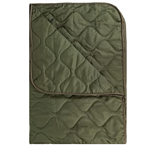 Poncho Liner Military Insulation Outdoor Camping Blanket for Travel, Beach, Grass, Picnic, Car Emergency, Outdoor, Survival - color: Olive Green, size: 1.4Mx2M(4.6x6.6ft)