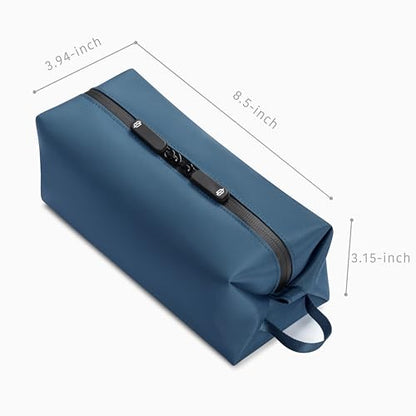 Comfyable Small Toiletry Bag for Men, Slim Mini Toothbrush Bag, Dopp Kit Bag - color: Blue+, size: Medium