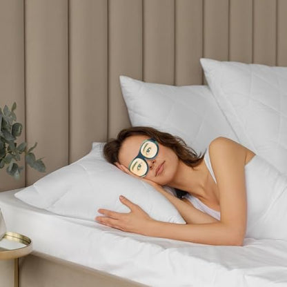 Honbay 3D Funny Eyeshade Soft Sleep Eye Mask with Adjustable Head Strap for Travel, Game, Party, Rest, Sleeping (Girl) - style: Girl