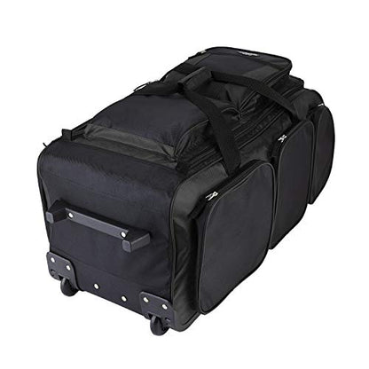 Travelers Club Xpedition 30 Inch Multi-Pocket Upright Rolling Duffel Bag - color: Black