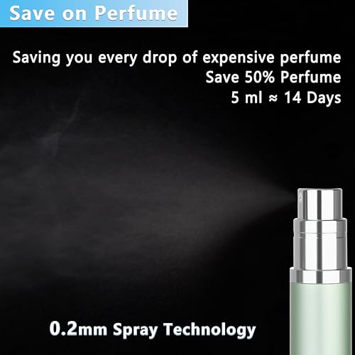 Refillable Perfume Atomizer Travel Bottle 5ml Leakproof Luxury Travel Perfume Refillable Bottle, Portable Fragrance Atomiser (Gray) - color: Gray