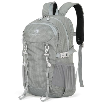 20L Small Waterproof Hiking Backpack Men Women, Lightweight Small Travel Backpack for Outdoor, Gray - color: Grey
