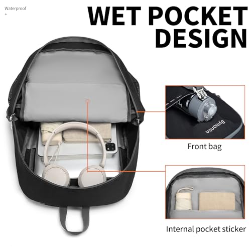 45L Lightweight Packable Backpack – Durable Foldable Daypack for Travel, Hiking, and Gym (Black) - color: 45l-black