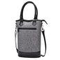 Tirrinia Insulated Wine Gift Carrier Tote - Travel Padded 2 Bottle Wine/Champagne Cooler Bag for Portable Wine Bottle Carrying Case, Women Men Event party, Gift for Wine Lovers - color: Grey