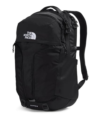 THE NORTH FACE Surge Commuter Laptop Backpack | Daypack With Water Repellent Finish, 16" Laptop Sleeve, Reflective Details - color: Tnf Black/Tnf Black-npf, size: One Size
