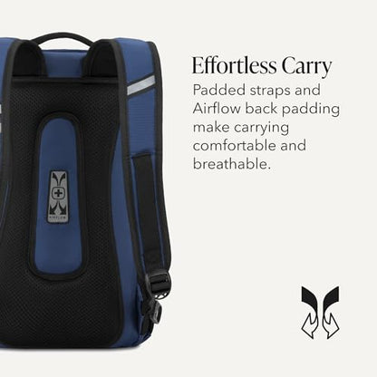 SWISSGEAR City Pack Backpack, Slim Profile, Navy Ballistic,15.9L, 18-Inch - color: Navy Ballistic