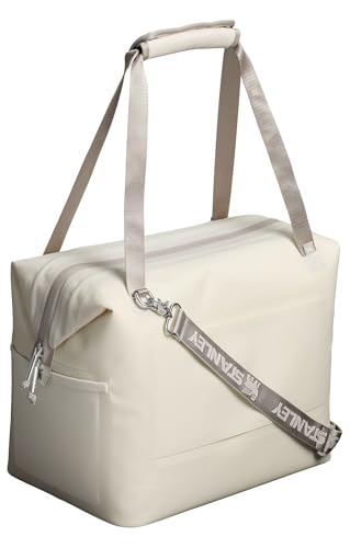 Stanley All Day Julienne Soft Cooler Bag and Lunch Box | Insulated Travel Bag with Zipper | BPA-Free - color: Cream, style: Max