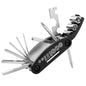 16-in-1 Motorcycle Bike Repair Tool, Foldable Bicycle Maintenance Tool with Screwdriver & Hex Wrenches, Portable Multitool Maintenance Set for Motorcycle Mountain Bike Scooter