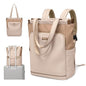 GOLF SUPAGS Convertible Laptop Backpack for Women Casual Daypack Notebook Tote Bag for Work College Travel Leisure (Nut Latte) - color: Nut Latte