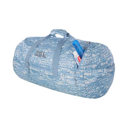 Eddie Bauer Stowaway Packable Duffel Bag | Travel | Foldable | Lightweight | Durable | Ripstop Polyester - color: Blue Frog