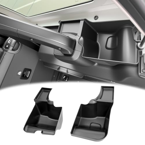 Rear Trunk Organizer for 2024-2025 Jeep Wrangler JL JLU 4XE 4 Door Accessories, Wheel Well Storage Bin Trunk Side Storage Box Cargo Tray for 24-25 Wrangler JL 4dr(Not for Gladiator/JK) - color: 24-25 JLU(2pcs Left+Right)
