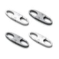zelin 4pcs Zipper Clips Anti Theft, Airplane Gadgets and Travel Essentials, Excellent Metal Small Carabiner Clip for Backpacks and Anti Theft Crossbody Bags for Women (2Grey, 2Silver) - color: Grey (2) and Silver (2)