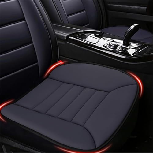 MYFAMIREA Car Seat Cushion Pad 1.2" Thick Comfort Seat Protector for Car Driver Seat Office Chair Home Use Memory Foam Seat Cushion with Non Slip Bottom, 20'' x 18.5'', Dark Gray - color: Dark Gray, size: 1 PCS