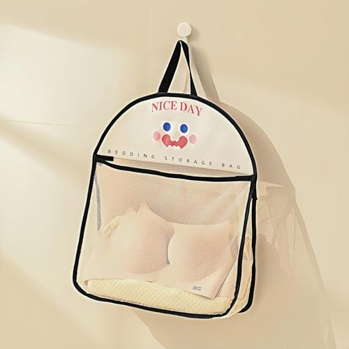 2 Pack Mesh Hanging Storage Bags, Breathable Wall Organizer for Underwear Socks and Small Items