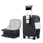 HanTrip 20 Inch Carry on Luggage 22x14x9 Airline Approved Hard Shell Suitcases with Wheels, Top Opening Expandable Carry on Luggage with Cup Holder Small Rolling Suitcase with Lock, Black - color: Black, size: Expandable 20 Inch