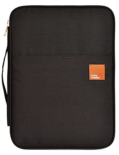 Lanola A4 Document Bags Portfolio Waterproof Business File Holder Travel Gear Organizer Electronics Accessories Bag - color: Black