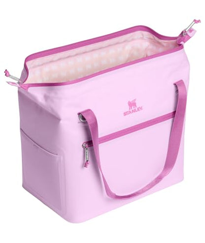 Stanley All Day Julienne Soft Cooler Bag and Lunch Box | Insulated Travel Bag with Zipper | BPA-Free - color: Soft Orchid, style: Max