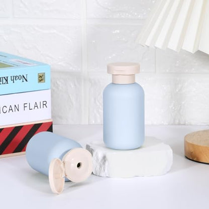Travel Shampoo Bottle, Empty Plastic Squeeze Bottles 3.4oz with Flip Cap, Lotion Container for Toiletries - color: Blue, size: 3.4 oz