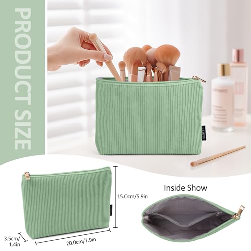 MAGEFY Makeup Bag Small Cosmetic Bag for Women - color: Green