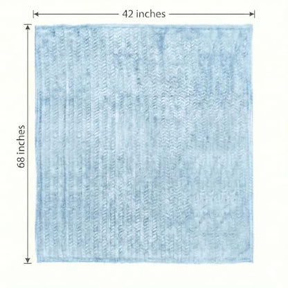 EverSnug Travel Blanket & Pillow 68x42 - Premium Ultra-Soft Microfleece 2 in 1 Compact & Packable Flight Blanket with Soft Bag Pillowcase, Hand Luggage Sleeve and Backpack Clip (Ice Blue) - color: Ice Blue