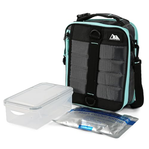 Arctic Zone Ultimate Expandable Insulated Lunch Box, Dual Compartment Insulated - Gray - color: Gray