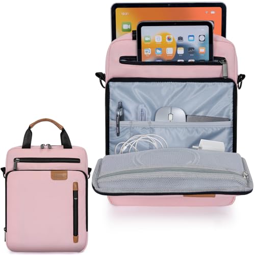 9-11 Inch Tablet Sleeve Bag, Padded Protective Travel Carrying Case for iPad A16 2025, iPad Air M4 11-inch 2026 M3 M2, iPad Pro M5/M4 11 inch, iPad 10/9/8/7th, Galaxy Tab A9+/S9/S8 11" - color: Pink, size: 9-11 Inch