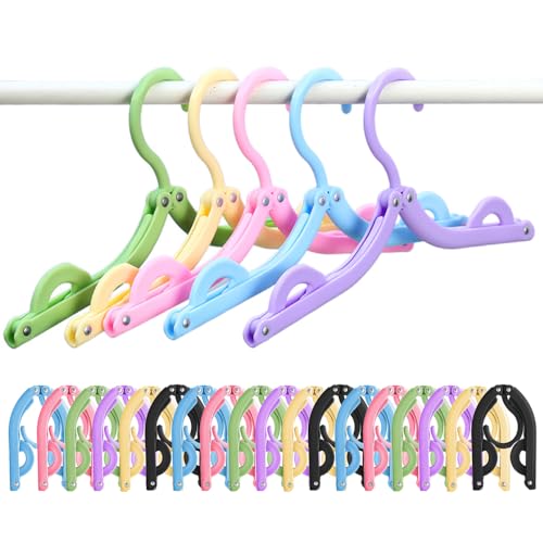18pcs Travel Folding Hanger Household Multifunctional Portable Hanger