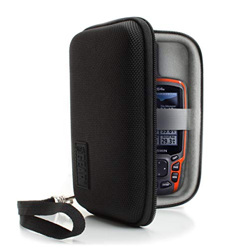 USA Gear Travel Electronics Organizer - Water Resistant Zipper Case, Hard Shell Exterior - 6.5 Inch Case Fits Chargers, Cables, Batteries, Earphones, Cords, Batteries, Power Bank & more - Black