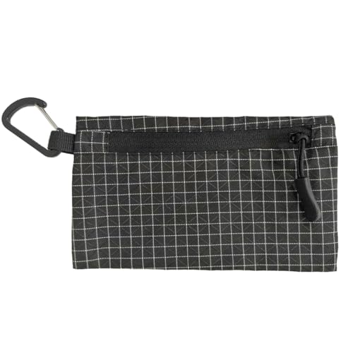 Water-Resistant Mini Travel Pouch, Ultralight Wallet with YKK Zipper, Portable Money Pouch Case for Credit Cards, ID, Cash, Small Items, Travel Essentials Organizer for Men & Women - color: Black, size: S(5.5" x 3.5")