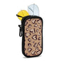 WOZEAH Double Eyeglass Case with 2 Compartments, Travel Eyewear Organizer for Two Pairs of Glasses - color: Leopard