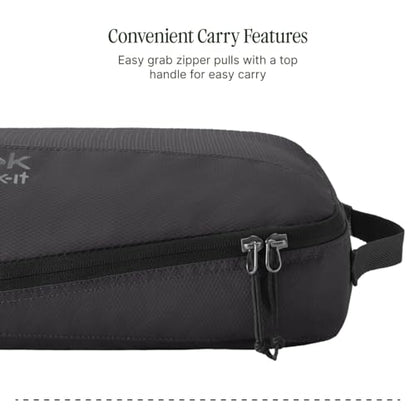 Eagle Creek Pack-It Reveal Cube Set - Packing Cubes for Compartmentalizing Luggage - Durable - Ultra-Lightweight - Water-Resistant - Easy Grab Zipper Pull - Mesh Windows - Black - XS/S/M - color: Black