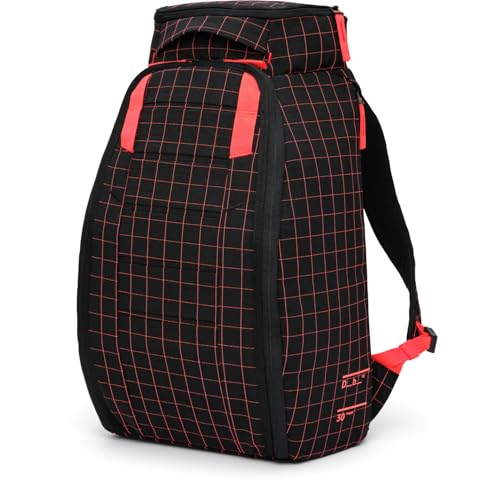 Db Journey The Hugger - Durable Travel Backpack with Laptop Compartment for Work & Gym, Luggage Backpack with Roller Bag Attachment, Full-Zip Main Compartment, 30L - Coral Flash - color: Coral Flash, size: 30L