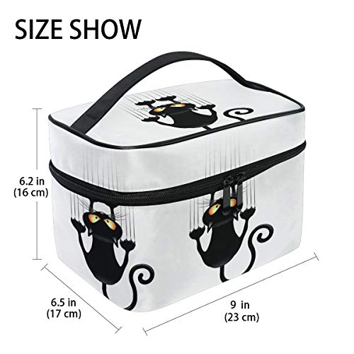 Makeup Bag Cat Paw Print Travel Cosmetic Bags Organizer Train Case Toiletry Make Up Pouch - color: color10