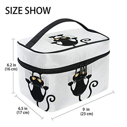 Makeup Bag Cat Paw Print Travel Cosmetic Bags Organizer Train Case Toiletry Make Up Pouch - color: color10
