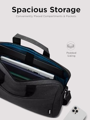Lenovo Laptop Bag T210, Messenger Shoulder Bag for Laptop or Tablet, Sleek, Durable & Water-Repellent Fabric - size: 12 inch