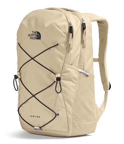 The North Face Women's Jester Everyday Laptop Backpack - Commuter Travel Bag, Laptop Sleeve, Water-Repellent, Gravel/TNF Black, One Size - color: Gravel/Tnf Black