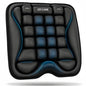 Airplane Seat Cushion, Air-Cell Travel Cushion for Long Flights, Inflatable Portable Seat Pad with Built-in Pump for Air Travel, Car, Office Chair and Wheelchair - color: Black Xxl